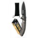 Albainox Rainblack Snake Skeleton – Tactical Folding Knife with Embossed Snake Skeleton Handle