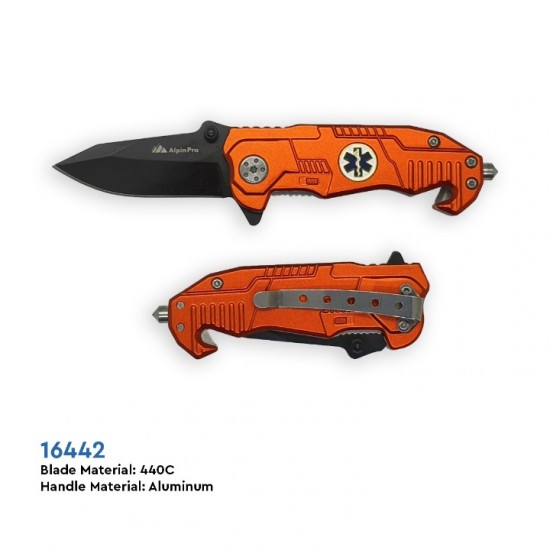 AlpinPro Security 16442 – Assisted Opening Rescue Folding Knife