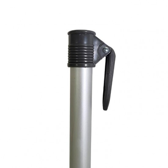 Folding Beach Umbrella with UV Protection – Summer Club Eden 225 (2.25m) Eden Beach Umbrella with a 225cm diameter, aluminum pole, 10 fiberglass ribs, tilt mechanism, large wind vent, and UV+50 sun protection.