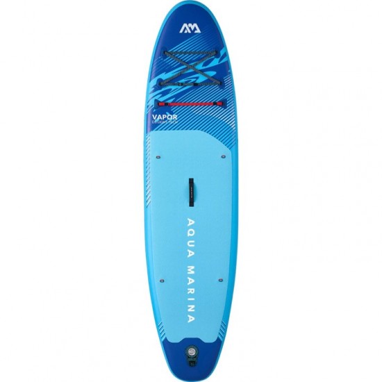 SUP Φουσκωτό - Aqua Marina Vapor 10'4" - OC PULSE 26 Φουσκωτό SUP (Σανίδα Όρθιας Κωπηλασίας) Aqua Marina Vapor 10'4" (SKU: 28342). Με τεχνολογία Drop Stitch Light, διπλό σύστημα Red Strap, κουπί, αντλία, eco-friendly σάκο και 2 χρόνια εγγύηση