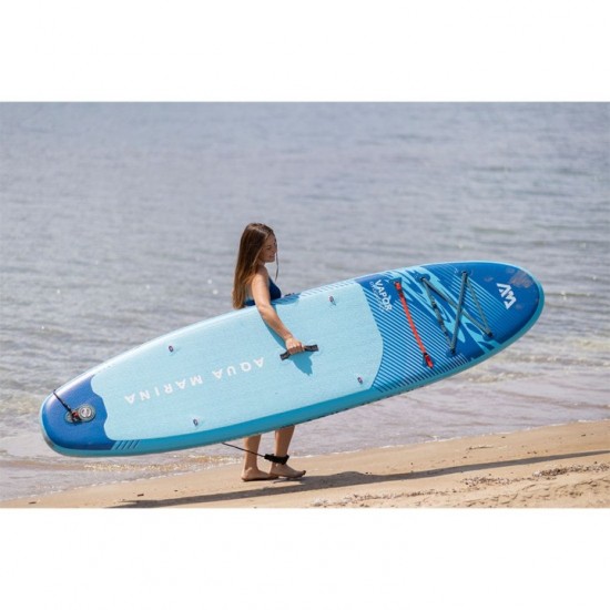 SUP Φουσκωτό - Aqua Marina Vapor 10'4" - OC PULSE 26 Φουσκωτό SUP (Σανίδα Όρθιας Κωπηλασίας) Aqua Marina Vapor 10'4" (SKU: 28342). Με τεχνολογία Drop Stitch Light, διπλό σύστημα Red Strap, κουπί, αντλία, eco-friendly σάκο και 2 χρόνια εγγύηση
