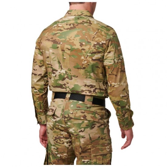 Operational Shirt - 5.11 Flex-Tac TDU Long Sleeve Shirt - 72250 5.11 Flex-Tac TDU Ripstop Shirt – Long-Sleeve Tactical Duty Shirt made from Flex-Tac® fabric with DWR coating, ReadyPocket™ pockets, and knee/elbow pad compatibility.