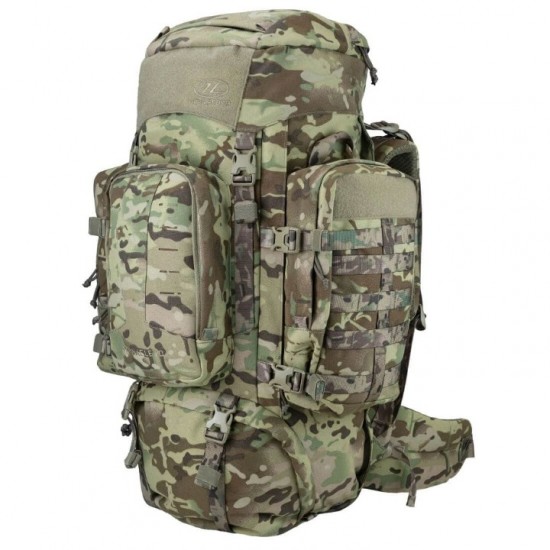 Σακίδιο Πλάτης Highlander Pinnacle Rucksack 70L Επιχειρησιακό Backpack Μεγάλων Αποστάσεων 70 Λίτρων από Rugged Νάιλον 1000D με Επίστρωση PU, Πόρπες Duraflex, Αποσπώμενες Θήκες και Σύστημα MOLLE