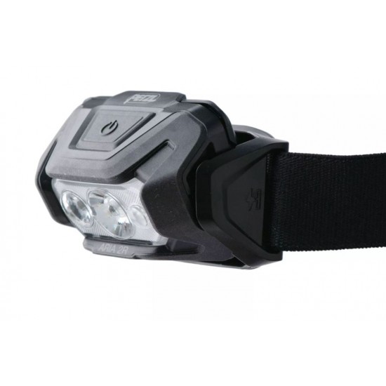 Φακός Κεφαλής Petzl Aria 2R RGB 625lm Premium αδιάβροχος (IP67) επαναφορτιζόμενος φακός κεφαλής Petzl Aria 2R RGB 625 Lumens. Με λευκό, κόκκινο, πράσινο, μπλε LED & μπαταρία CORE. Εγγύηση 5 έτη