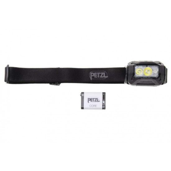 Φακός Κεφαλής Petzl Aria 2R RGB 625lm Premium αδιάβροχος (IP67) επαναφορτιζόμενος φακός κεφαλής Petzl Aria 2R RGB 625 Lumens. Με λευκό, κόκκινο, πράσινο, μπλε LED & μπαταρία CORE. Εγγύηση 5 έτη