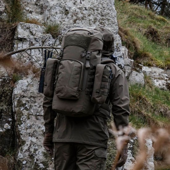 Σακίδιο Πλάτης Highlander Pinnacle Rucksack 50L Επιχειρησιακό Backpack Μεγάλων Αποστάσεων 50 Λίτρων από Rugged Νάιλον 1000D με Επίστρωση PU, Πόρπες Duraflex, Αποσπώμενες Θήκες και Σύστημα MOLLE
