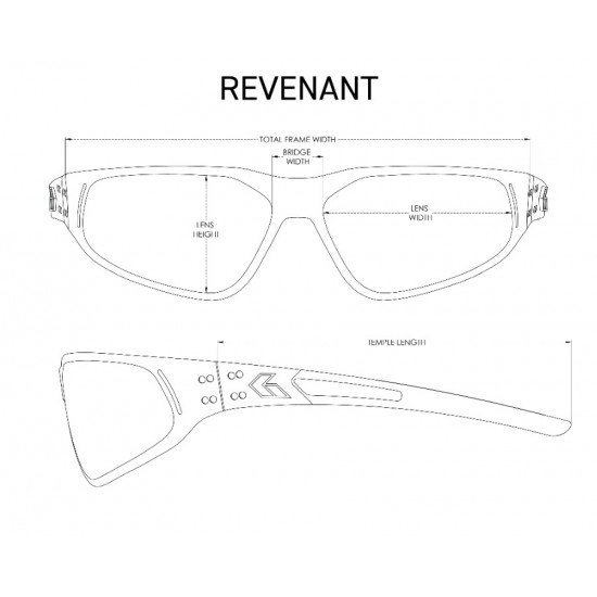 GATORZ Revenant - ANSI Z87+ Tactical Sunglasses with Non-Polarized Lenses