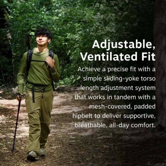Σακίδιο Πλάτης Osprey Hikelite 32 Hiking Backpack Τεχνικό Σακίδιο Πεζοπορίας Osprey 32 Λίτρων με Σύστημα Αεριζόμενης Πλάτης AirSpeed, Ενσωματωμένο Αδιάβροχο Κάλυμμα και Ανακυκλωμένο Ύφασμα Ripstop