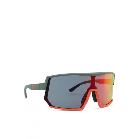 Uvex Sportstyle 235 Moss Grapefruit Matt / Mirror Red Sunglasses