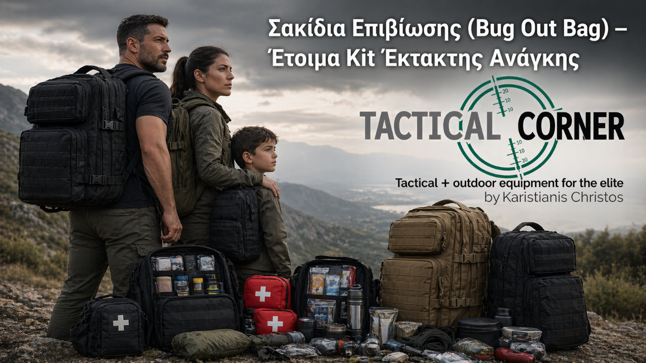 Έτοιμα Σακίδια Επιβίωσης Έκτακτης Ανάγκης Bug Out Bag - Ready to Go