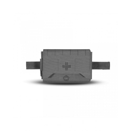 Pentagon Amina Horizontal Medical Pouch Horizontal first aid/medical pouch for belt carry, made from 500D Cordura, featuring rapid side access, MOLLE system compatibility, ideal for use as an IFAK