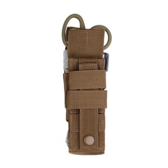 Tourniquet & First Aid Scissors MOLLE Pouch - Rhino Rescue (160274) Operational MOLLE tourniquet (hemostatic strap) pouch with first aid scissors from Rhino Rescue. Made from durable 700D polyester with PU coating for immediate access and maximum durability
