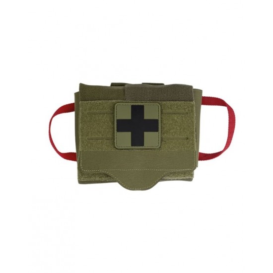 Θήκη Φαρμακείου Molle Mil-Tec IFAK Quick Draw Pack Tactical Θήκη Ατομικού Φαρμακείου από Πολυεστέρα 700D με Επίστρωση PU, Σύστημα Ταχείας Εξαγωγής, Πάνελ MOLLE