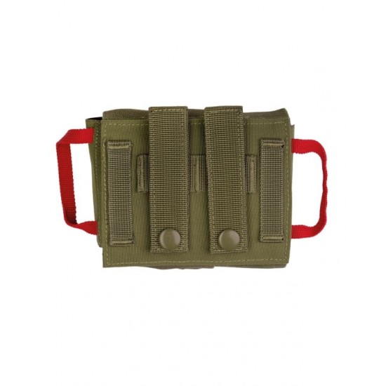 Φαρμακείο Molle Mil-Tec IFAK Quick Draw Pack 25 Τεμάχιων Ατομικό Κιτ Πρώτων Βοηθειών Mil-Tec 25 Τεμαχίων από Πολυεστέρα 700D με Επίστρωση PU, Σύστημα Ταχείας Εξαγωγής