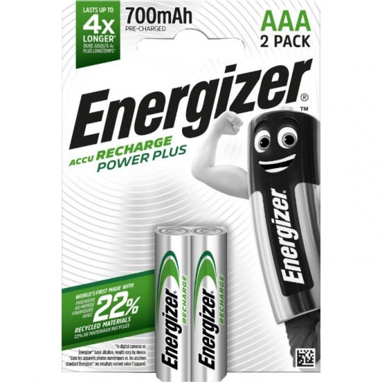 Energizer Rechargeable AAA - Επαναφορτιζόμενες Μπαταρίες (Ni-MH) για Ασύρματα Τηλέφωνα & Συσκευές Καθημερινής Χρήσης