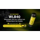 Επαναφορτιζόμενη Μπαταρία Li-ion - Nitecore WLB40 4000mAh Li-ion Nitecore WLB40 4000mAh (14.4Wh) επαναφορτιζόμενη μπαταρία με θύρα φόρτισης USB-C. Σχεδιασμένη για τον φακό κεφαλής Nitecore NWH20 και επαγγελματικό εξοπλισμό