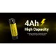 Επαναφορτιζόμενη Μπαταρία Li-ion - Nitecore WLB40 4000mAh Li-ion Nitecore WLB40 4000mAh (14.4Wh) επαναφορτιζόμενη μπαταρία με θύρα φόρτισης USB-C. Σχεδιασμένη για τον φακό κεφαλής Nitecore NWH20 και επαγγελματικό εξοπλισμό