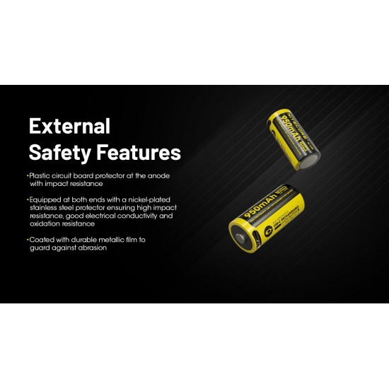 NITECORE 16340 950MAH USB-C NL169R