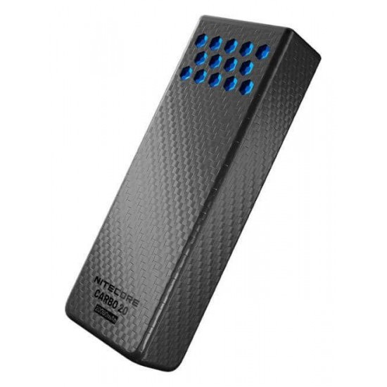 Ultra-Lightweight Nitecore Carbon Fiber Power Bank with 13,500mAh Capacity, 65W Fast Charging, and IPX8 Waterproof Rating