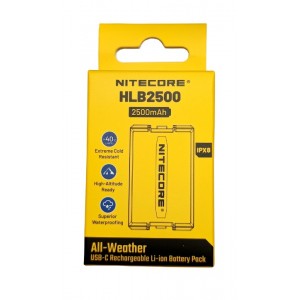 Nitecore HLB2500 Battery for HA29 UHE, HA27 UHE, 2500mAh