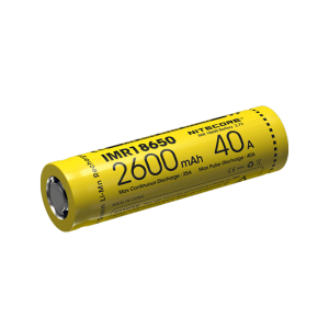 BATTERY NITECORE IMR18650 2600MAH 40A FLATTOP
