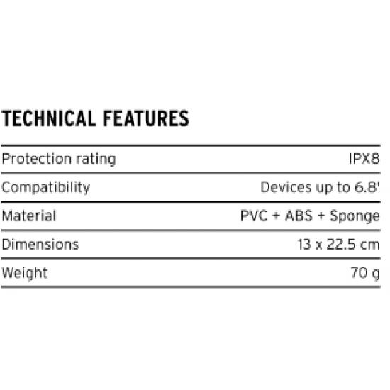 SMARTPHONE CASE WATERPROOF IPX8 FLOATING HEAD