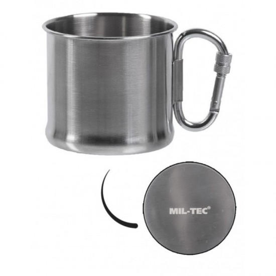 ΑΝΟΞΕΙΔΩΤΟ ΠΟΤΗΡΙ-ΚΟΥΠΑ ΜΕ ΧΕΡΟΥΛΙ MILTEC CARABINER MUG 500 ML