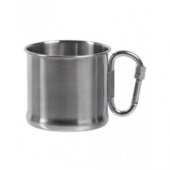ΑΝΟΞΕΙΔΩΤΟ ΠΟΤΗΡΙ-ΚΟΥΠΑ ΜΕ ΧΕΡΟΥΛΙ MILTEC CARABINER MUG 500 ML