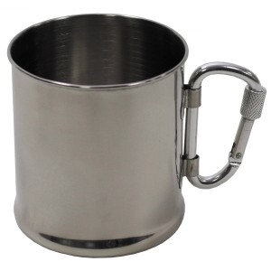 MFH INOX CUP-WITH CARABINER