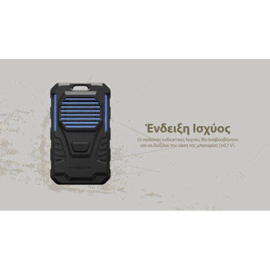 Απωθητής Εντόμων Nitecore EMR06 Tac Φορητή Συσκευή Απώθησης Κουνουπιών Nitecore EMR06 Tac με Ενσωματωμένη Μπαταρία 1800mAh Επαναφορτιζόμενη, Ζώνη Προστασίας 4,9 Μέτρων και Θύρα USB-C