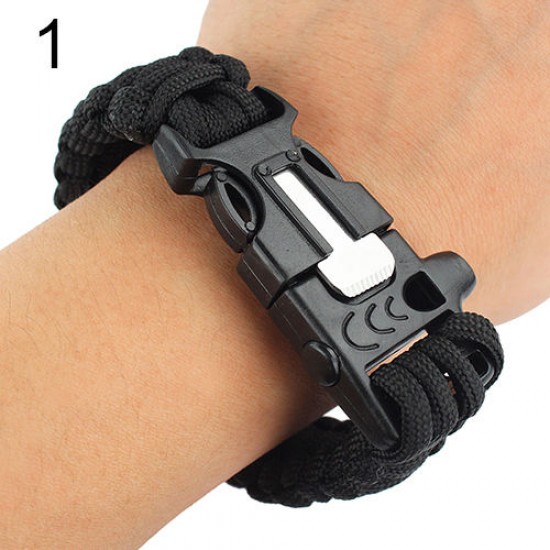 Paracord Survival Bracelet Conquistador Flint Fire Steel or Standard Buckle  UK | eBay