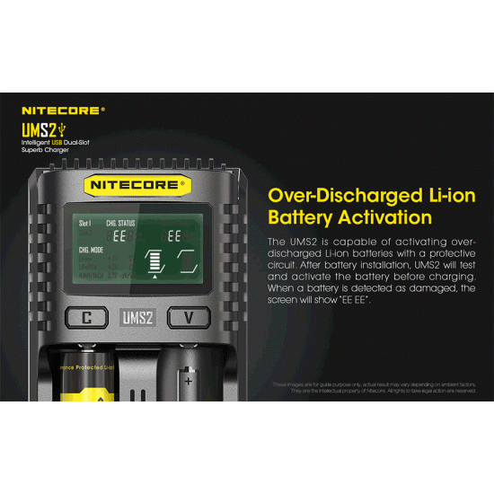 NITECORE UMS2 CHARGER NITECORE UMS2 CHARGER
