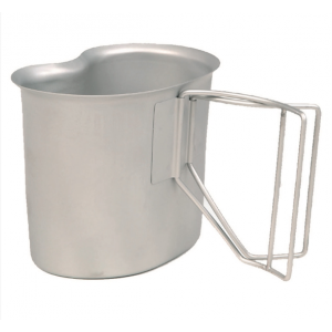 MILTEC US GI CANTEEN CUP SHINY (WIRE HANDLE)