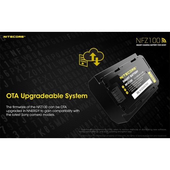 ΜΠΑΤΑΡΙΑ NITECORE NFZ100 SMART CAMERA BATTERY FOR SONY