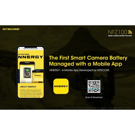 ΜΠΑΤΑΡΙΑ NITECORE NFZ100 SMART CAMERA BATTERY FOR SONY