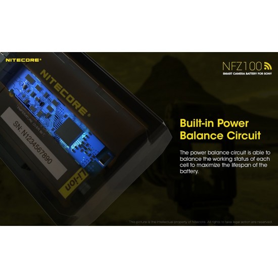 ΜΠΑΤΑΡΙΑ NITECORE NFZ100 SMART CAMERA BATTERY FOR SONY