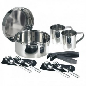 LAKEN STAINLESS STEEL CAMPING SET 2 PERSONS