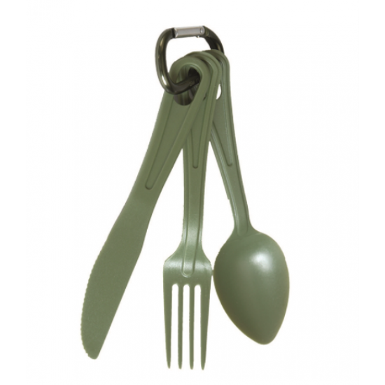 US OD POLYCARBONATE 3-PCS EATING UTENSIL