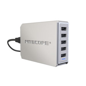 USB NITECORE UA55Q DESKTOP ADAPTOR 5V/10A 50W MAX HIGH SPEED CHARGING