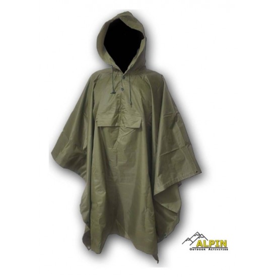 ΑΔΙΑΒΡΟΧΟ ΠΟΝΤΣΟ ALPIN RAIN PONCHO 210TPU XL 152Χ203CM PVC COATING