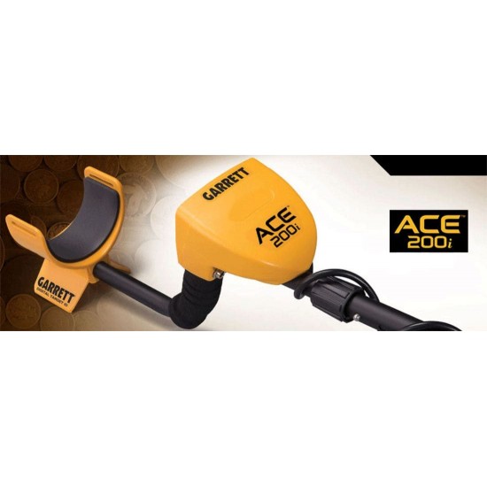 Ανιχνευτής Μετάλλων Garrett ACE 200i 6,5x9" Garrett ACE 200i Ελαφρύς & εύκολος ανιχνευτής μετάλλων με δίσκο 6,5x9" Proformance. Διαθέτει ψηφιακή αναγνώριση στόχου 0-99, 6.5kHz & 3 λειτουργίες