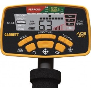 Ανιχνευτής Μετάλλων - Garrett ACE 400i DD 8,5x11" Ανιχνευτής Μετάλλων - Garrett ACE 400i DD 8,5x11"