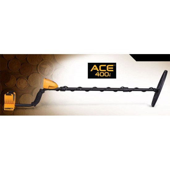 Ανιχνευτής Μετάλλων Garrett ACE 400i DD 8,5x11" Garrett ACE 400i Ανιχνευτής μετάλλων με δίσκο 8,5x11" DD Proformance. Διαθέτει Ήχο Σιδήρου (Iron Audio), Digital Target ID 0-99, 10kHz συχνότητα & αξεσουάρ