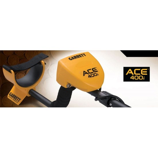 Ανιχνευτής Μετάλλων Garrett ACE 400i DD 8,5x11" Garrett ACE 400i Ανιχνευτής μετάλλων με δίσκο 8,5x11" DD Proformance. Διαθέτει Ήχο Σιδήρου (Iron Audio), Digital Target ID 0-99, 10kHz συχνότητα & αξεσουάρ