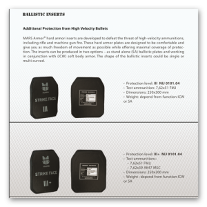 ΠΛΑΚΑ ΘΩΡΑΚΙΣΗΣ MARS ARMOR ΙΙΙ + icw 975ΓΡ ΠΛΑΚΑ ΘΩΡΑΚΙΣΗΣ MARS ARMOR ΙΙΙ + icw 975ΓΡ