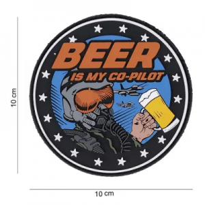 PVC 444190 PATCH 3D BEER IS MY CO-PILOT