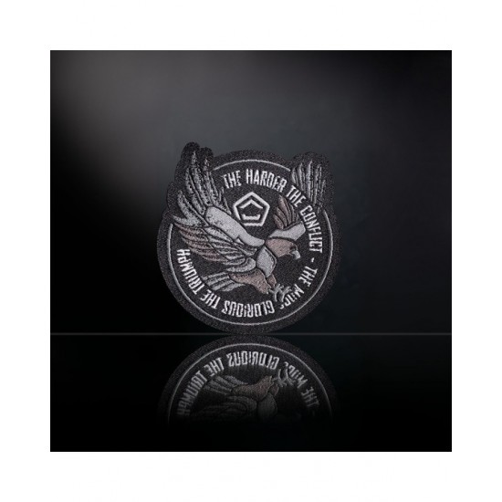 Ανθεκτικό υφαντό διακριτικό σήμα Pentagon Eagle Morale Patch (K28051) με βάση Hook (Velcro). Διαστάσεις 65x67mm από 100% πολυεστέρα για εξαρτύσεις & σακίδια