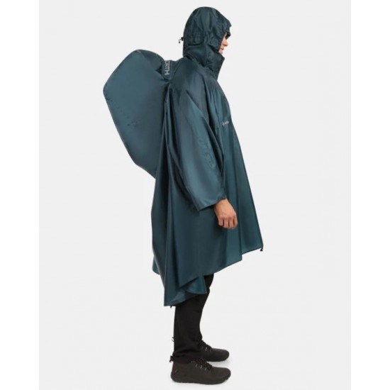 Αδιάβροχο Πόντσο Unisex Kilpi Rait-U 10.000mm Kilpi Rait-U Unisex αδιάβροχο πόντσο. Υλικό Siberium 10.000 2L, θερμοσυγκολλημένες ραφές, τσέπη καγκουρό & θήκη μεταφοράς