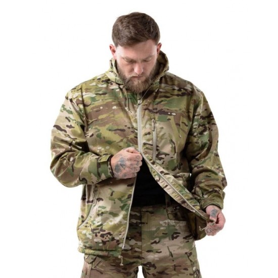 Αδιάβροχο Τζάκετ Arktis A310 Rainshield Coat V2 - MultiCam Ελαφρύ Αδιάβροχο Αναδιπλούμενο Μπουφάν Υψηλής Ανθεκτικότητας από Ύφασμα Nylon DWR Minirip, με 100% Αδιάβροχη Εσωτερική Μεμβράνη Dropliner