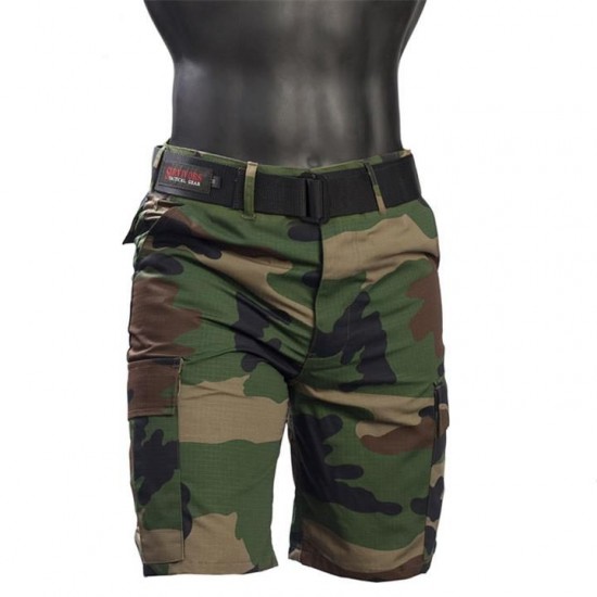 Survivors Tactical Shorts made from Durable Ripstop Fabric, featuring Waist Adjustment Straps and Six Multi-Purpose Pockets